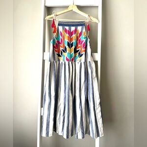 Anthropologie THML embroidered dress - small